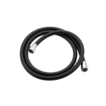 Flexible noir PVC 1,5 m Zenith finition mate anti-calcaire.