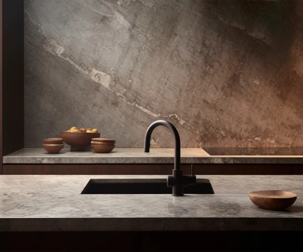 Robinetterie noire chic absolu