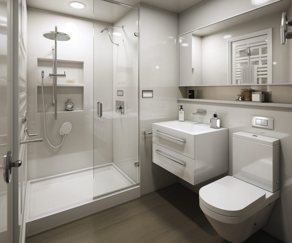 modern bathroom with small space contemporary decor 1 scaled e1773423794449