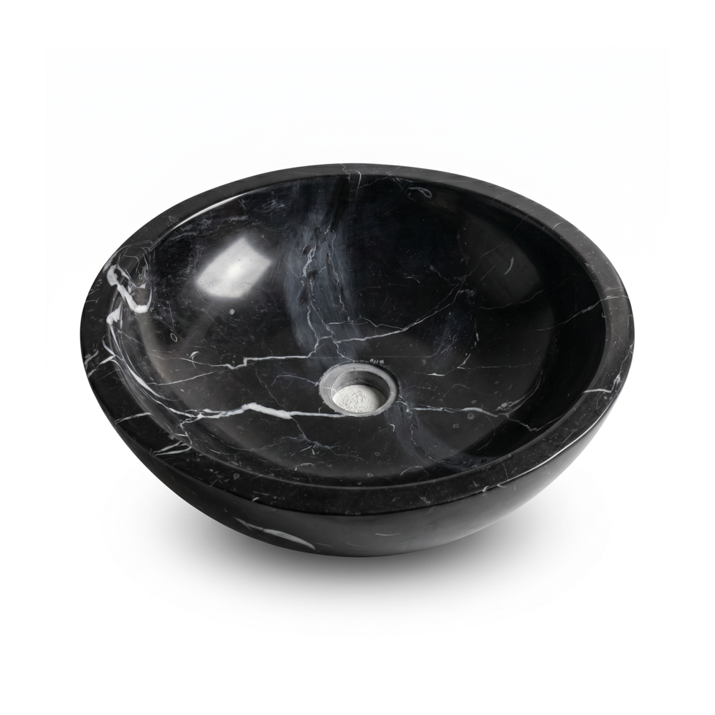 Vasque à poser noir marbre premium Aquazen