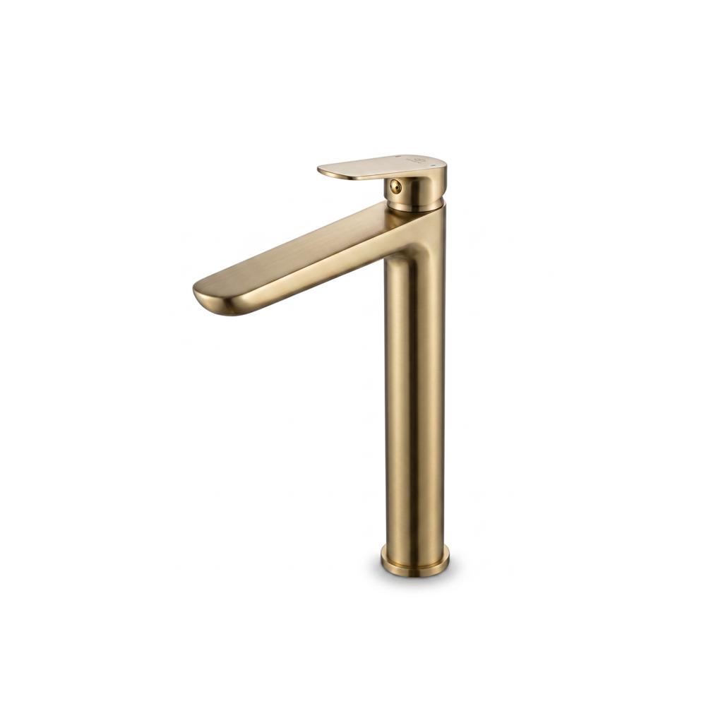 Mitigeur vasque à poser gold mat professionnel TEMEX 850 MAD