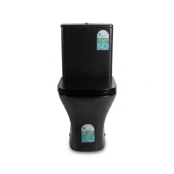 Bloc WC noir mat FAENSA premium - Sanitaire luxe Maroc