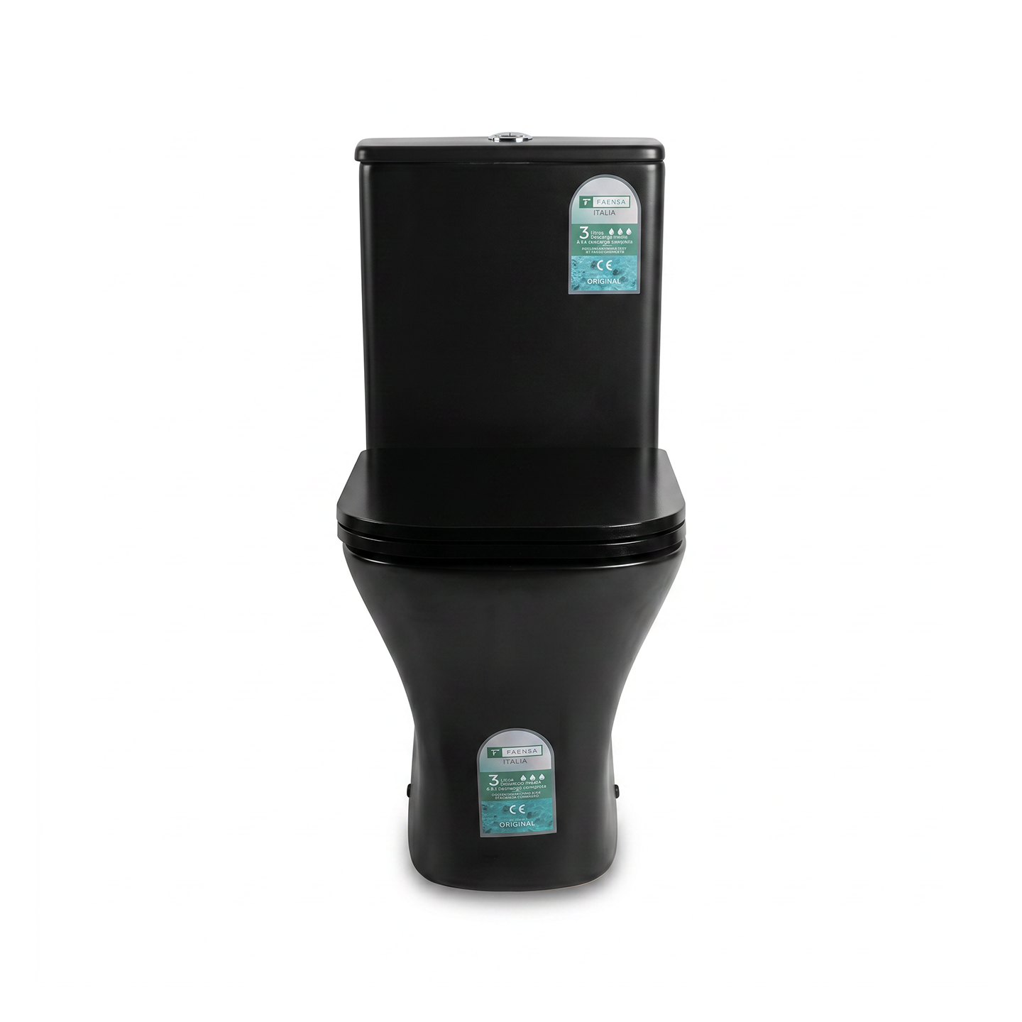 Artboard 28 Bloc WC noir mat FAENSA premium - Sanitaire luxe Maroc