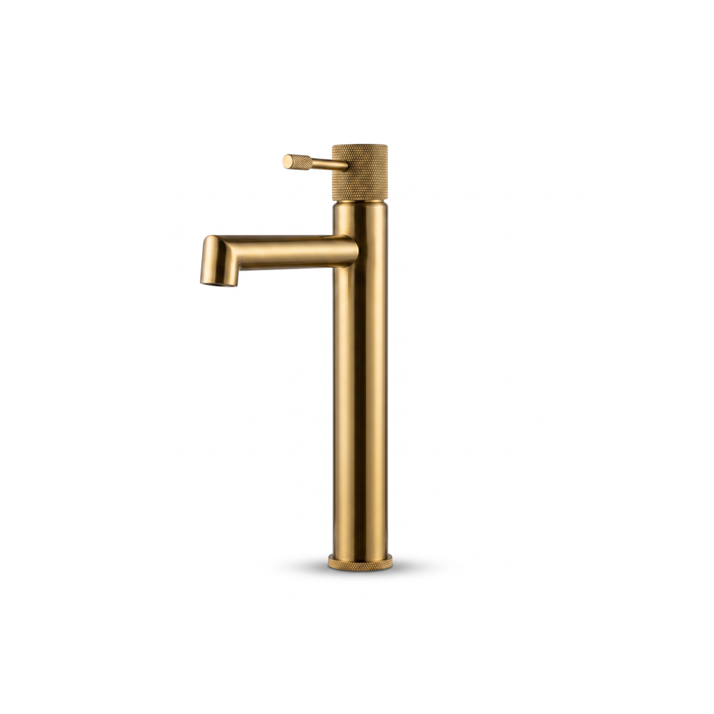 Mitigeur lavabo haut gold mat TEMEX premium 900 MAD