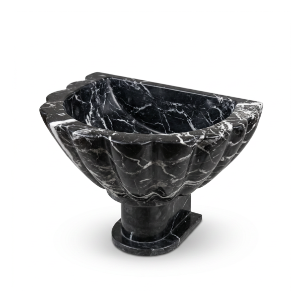 Vasque hamam marbre noir premium Vagris - Luxe authentique