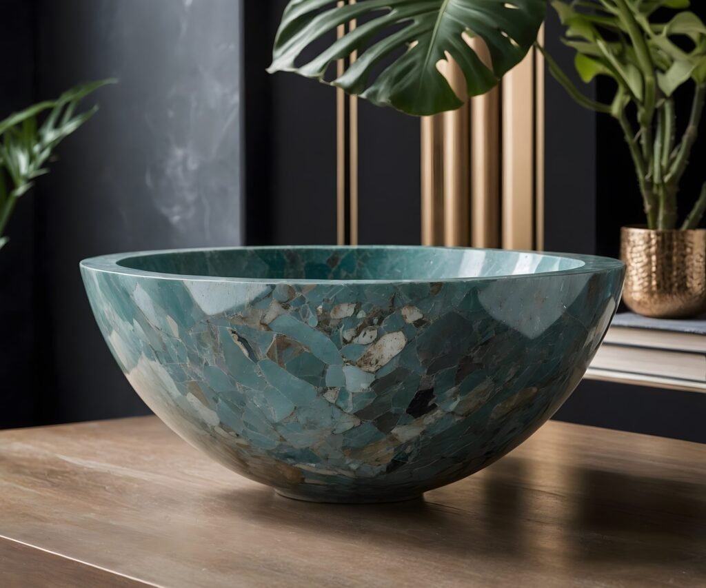 vasque marbre vert