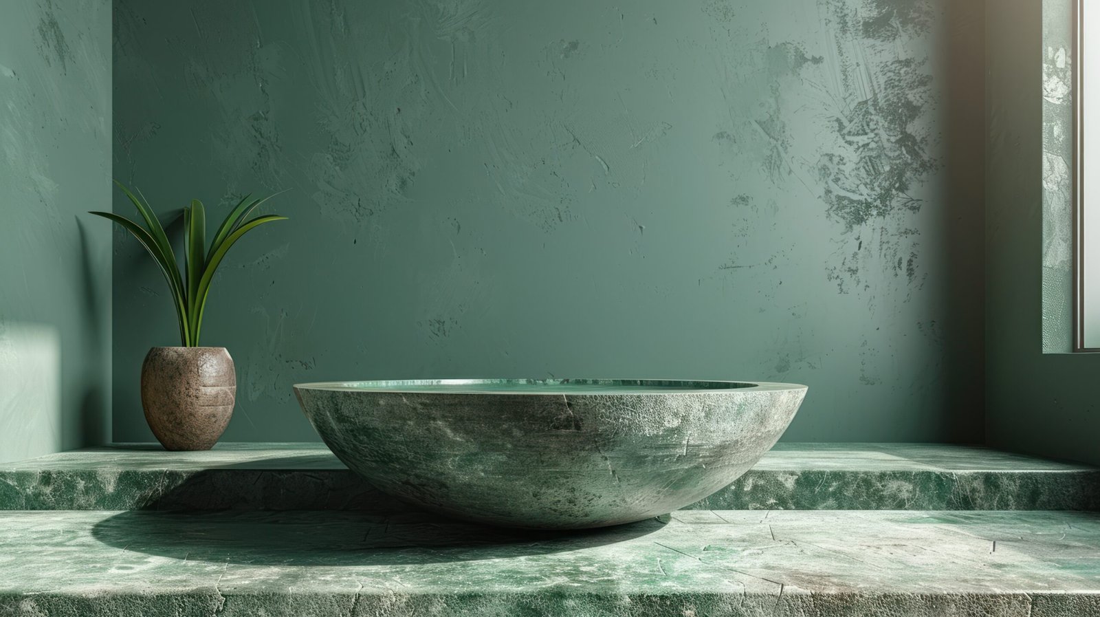vasque marbre vert
