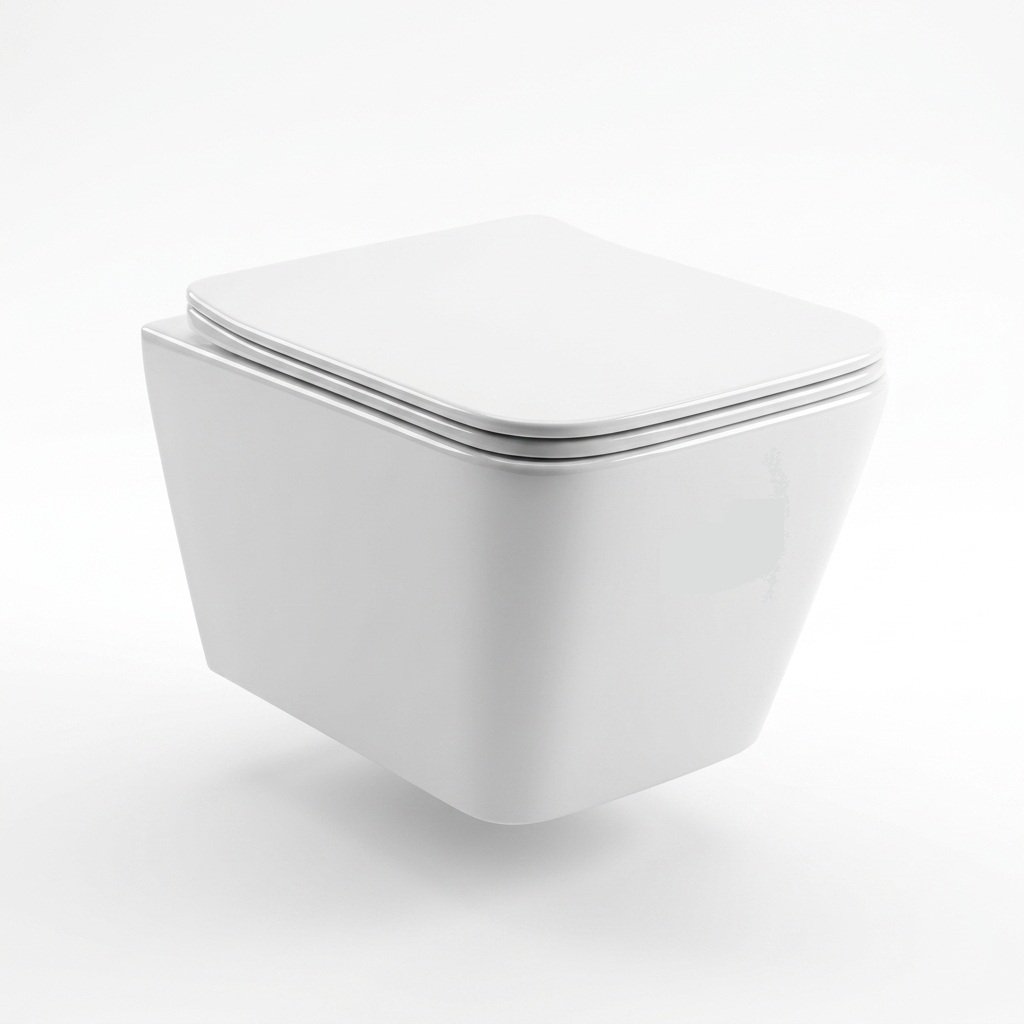 Cuvette suspendu carre blanche SANI _ chez Sani-expert