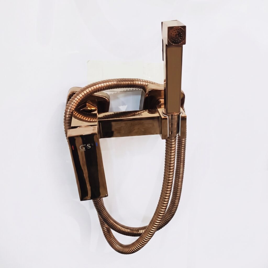 Kit wc 11cm apparent bronze GS douchette robinetterie sanitaire.
