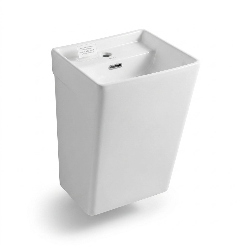 Lavabo suspendu 38x34x60 carre – chez Sani-expert
