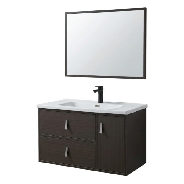 Meuble suspendu marron HG-9014 – chez Sani-expert