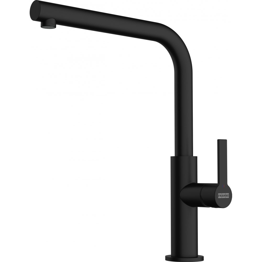 Mitigeur cuisine noir Slim Maris Franke 115.0728.391 sur table