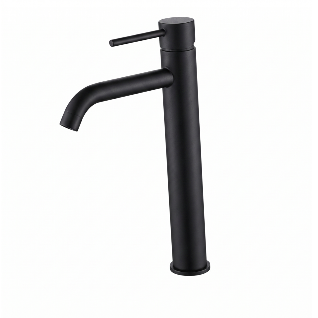 Mitigeur lavabo XL noir SWAN ROBIMED rehaussé noir mat