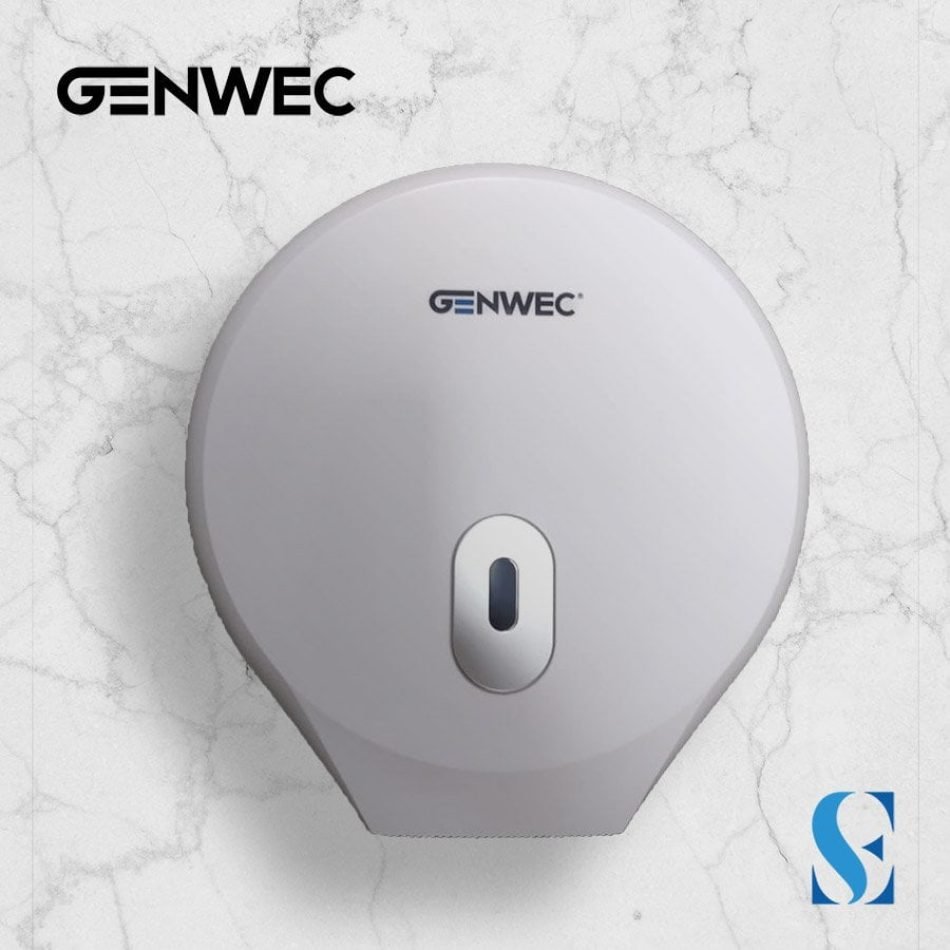 Genwec distributeur de papier hyginique blanc