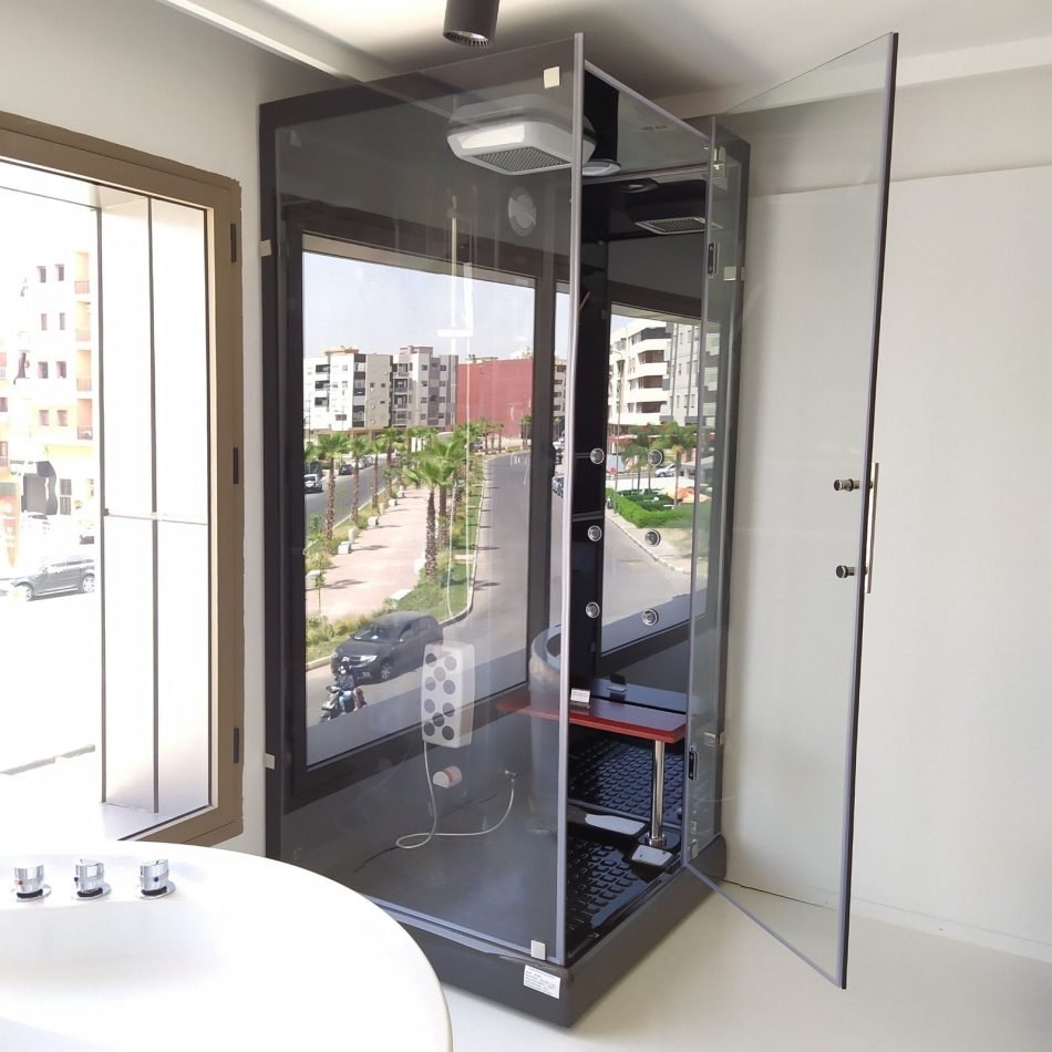 Cabine De Douche Coin Hydro-massage 100X100X220